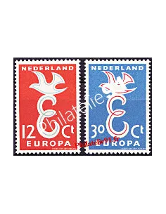 timbres des Pays-Bas n° 691 à 692 - EUROPA 1958