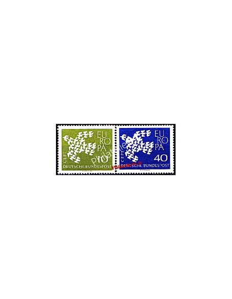 Timbres d'Allemagne n° 239 à 240 - EUROPA 1961