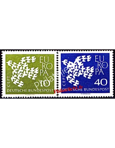 Timbres d'Allemagne n° 239 à 240 - EUROPA 1961