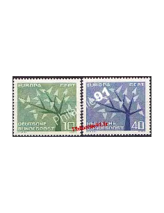 Timbres d'Allemagne n° 255 à 256 - EUROPA 1962