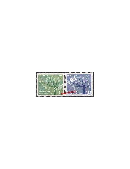 Timbres d'Allemagne n° 255 à 256 - EUROPA 1962