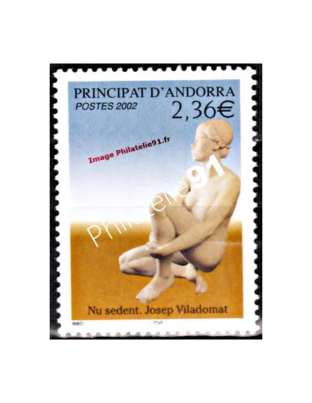 Timbre d'Andorre Français n° 571 - Thématiques: Art