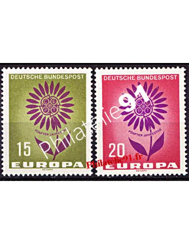 Timbres d'Allemagne n° 313 et 314 - EUROPA 1964