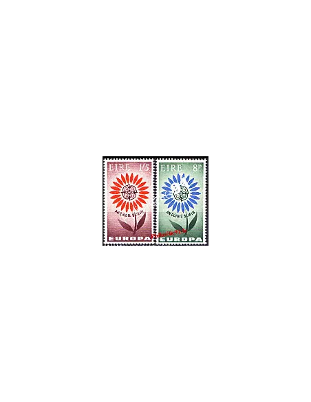 Timbres d'Irlande n° 167 et 168 - EUROPA 1964