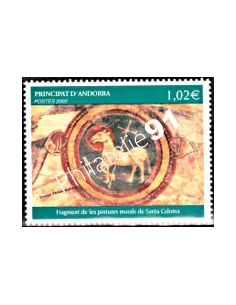 Timbre d'Andorre Français n° 574 - Thématiques: Art