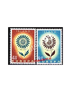Timbres d'Islande n° 340 et 341 - EUROPA 1964
