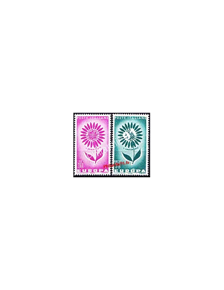 Timbres d'Italie n° 907 et 908 - EUROPA 1964
