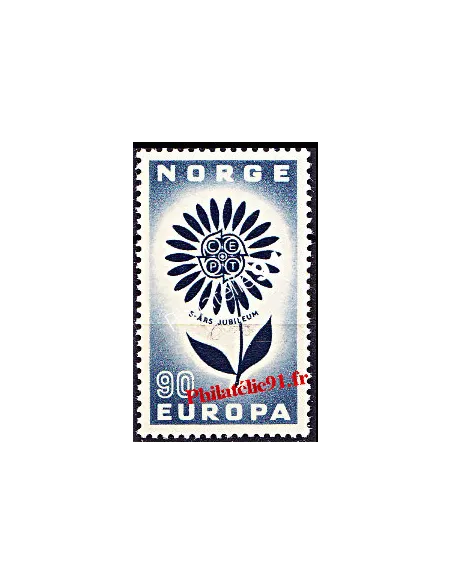 Timbres de NORVÈGE n° 477 - EUROPA 1964