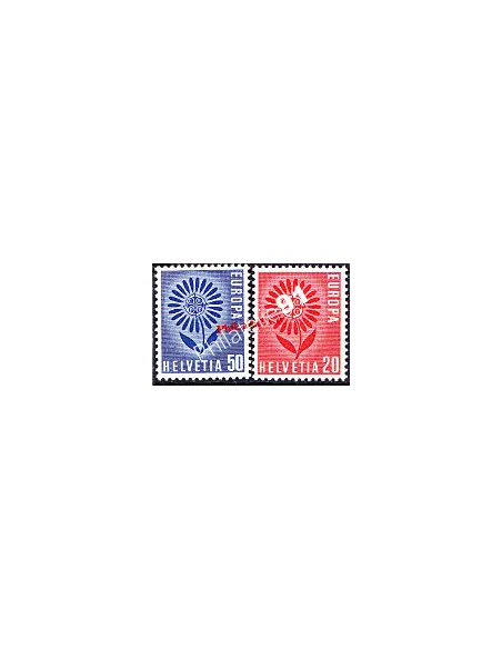 Timbres de SUISSE n° 735 et 736 - EUROPA 1964