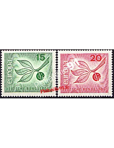 Timbres d'Allemagne n° 350 et 351 - EUROPA 1965
