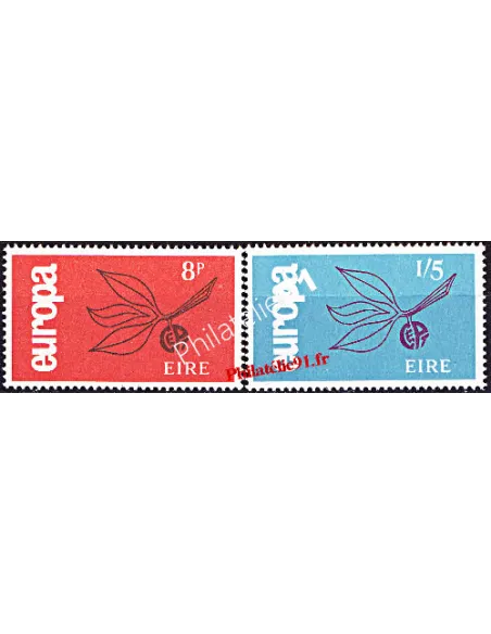 Timbres d'Irlande n° 175 et 176 - EUROPA 1965