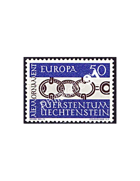 Timbre du Liechtenstein n° 398 - EUROPA 1965