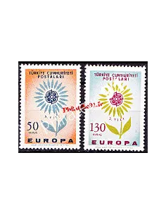 timbres de Turquie n° 1697 et 1698 - EUROPA 1964