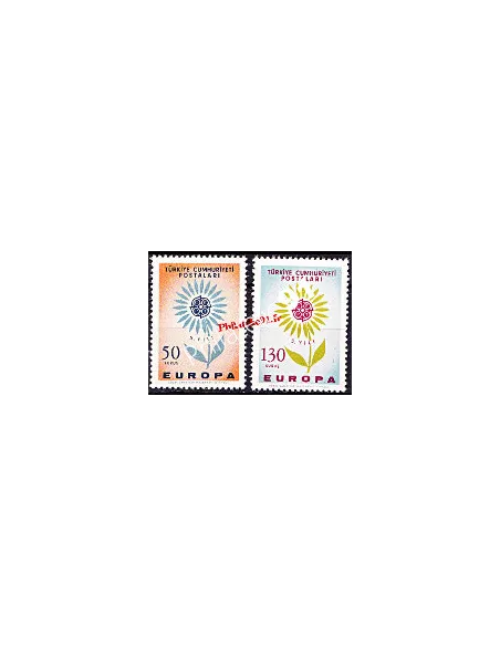 timbres de Turquie n° 1697 et 1698 - EUROPA 1964