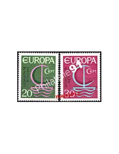 Allemagne n° 376 et 377, EUROPA 1966, collection de timbres d'Europe