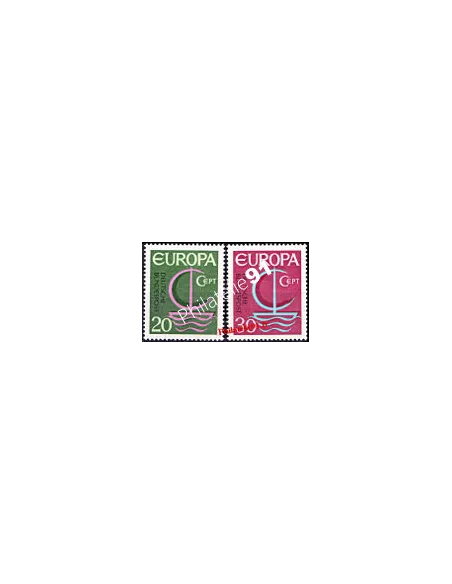 Allemagne n° 376 et 377, EUROPA 1966, collection de timbres d'Europe