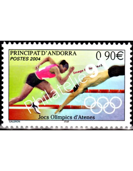 Timbre d'Andorre Français n° 598 - Thématiques: J O