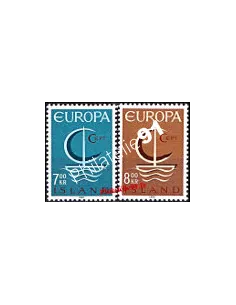 Timbres d'Islande n° 359 et 360 - EUROPA 1966