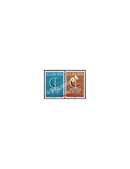 Timbres d'Islande n° 359 et 360 - EUROPA 1966