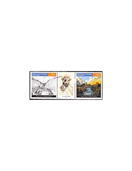 Timbres d'Andorre Français n° 599 et 600 - Thématique : ART