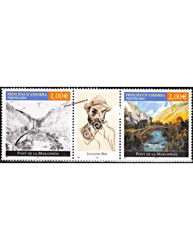 Timbres d'Andorre Français n° 599 et 600 - Thématique : ART