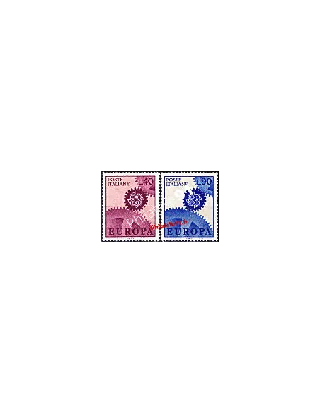 Timbres d’Italie n° 968 à 969 - EUROPA 1967