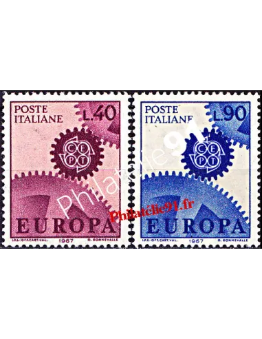 Timbres d’Italie n° 968 à 969 - EUROPA 1967
