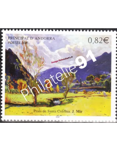 Timbres d'Andorre Français n° 615 - Thématiques: ART