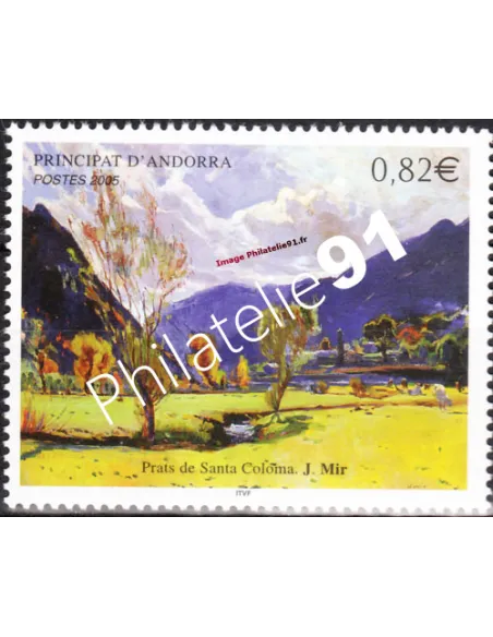 Timbres d'Andorre Français n° 615 - Thématiques: ART