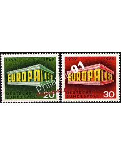 Allemagne n° 446 et 447,EUROPA 1969, collection de timbres d'Europe