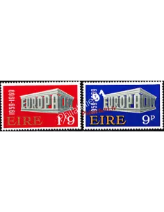 Timbres d'Irlande n° 232 et 233 - EUROPA 1969