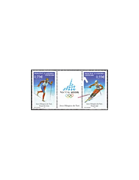 Timbres d'Andorre Français n° 622 et 623 - Thématiques: J-O