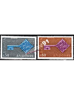 Timbres neufs d'Andorre Français n° 188 à 189 - Thématique : europa