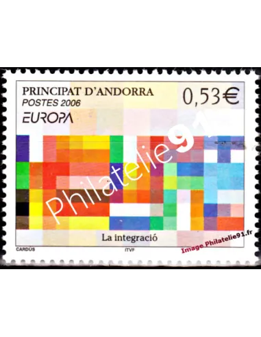 Timbre d'Andorre Français n° 627 - Thématiques: Europa