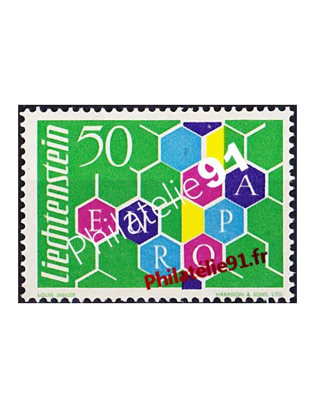 Liechtenstein,n° 355 , collection timbres Europe
