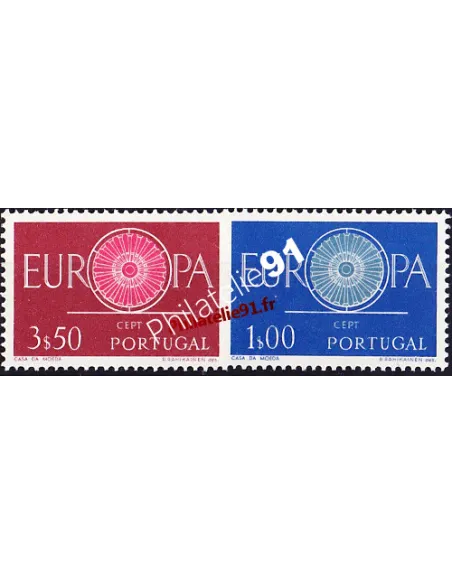Timbres du Portugal n° 879 - 880 - Timbre EUROPA 1960