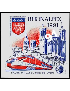 Bloc C.N.E.P. n°   2 - "RHONALPEX" - collection timbres France