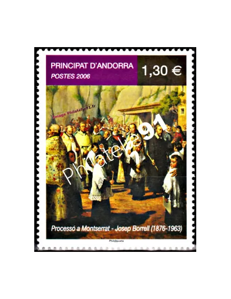 Timbre d'Andorre Français n° 631 - Thématique: ART