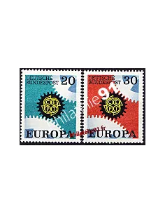 Timbres d'Allemagne n° 398 et 399 - EUROPA 1967