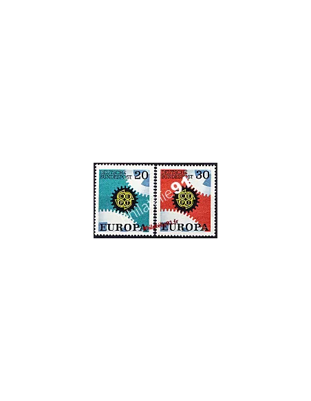 Timbres d'Allemagne n° 398 et 399 - EUROPA 1967