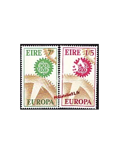 Timbres d'Irlande n° 191 et 192 - EUROPA 1967