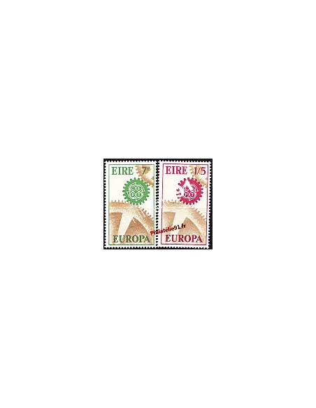 Timbres d'Irlande n° 191 et 192 - EUROPA 1967