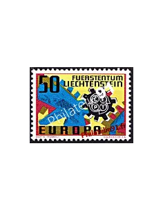 Timbre du Liechtenstein n° 425 - EUROPA 1967