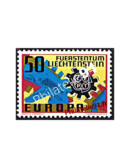 Timbre du Liechtenstein n° 425 - EUROPA 1967