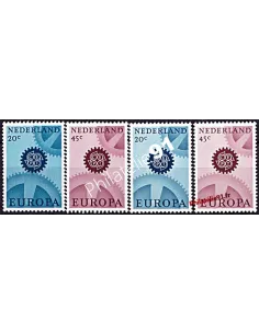 Timbres des PAYS-BAS n° 850 a 851a - EUROPA 1967