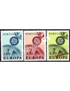 timbres du Portugal n°1007 à 1009 - EUROPA 1967