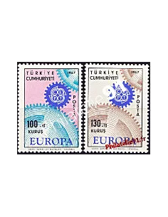 timbres de Turquie n° 1829 - 1830 - EUROPA 1967
