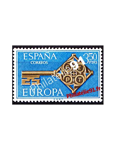 Timbre d'Espagne n° 1523 - EUROPA 1968