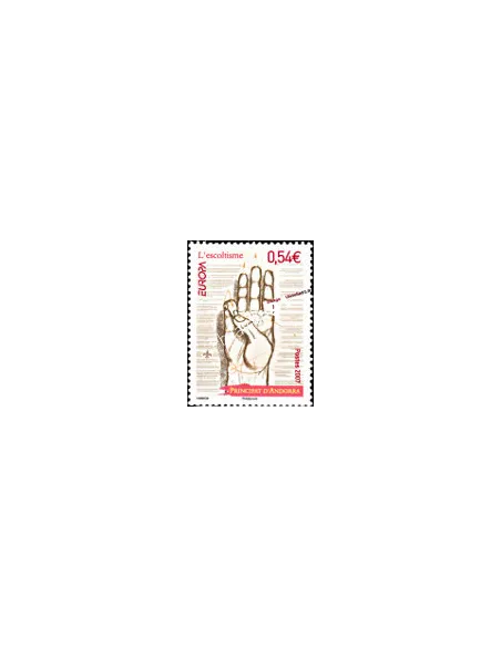 Timbre d'Andorre Français n° 640 - Thématiques: Europa et scout