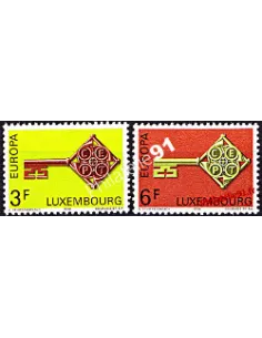 Timbres du LUXEMBOURG n° 724 - 725 - EUROPA 1968